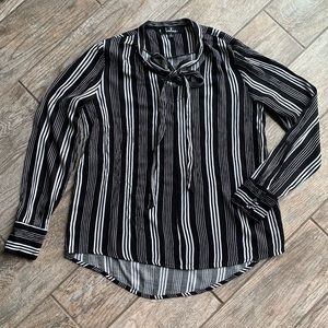 Lulus Tie Neck Blouse